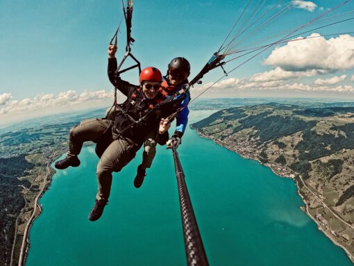 Tandem Gleitschirmflug bei Rigi