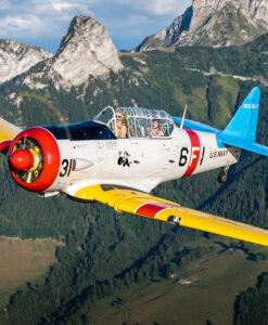 North American T-6G Texan Flug ab Lausanne